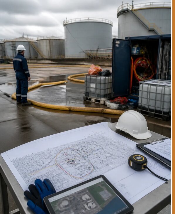 Разработка плана ликвидации разливов нефти в Озёрске
